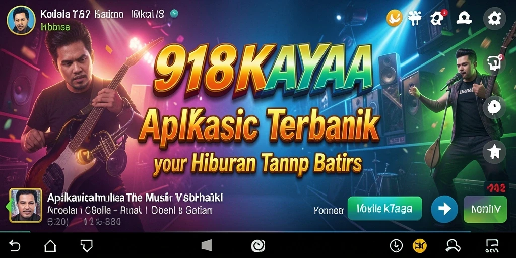 Tampilan gameplay dari 918KAYA saat mendengarkan musik.