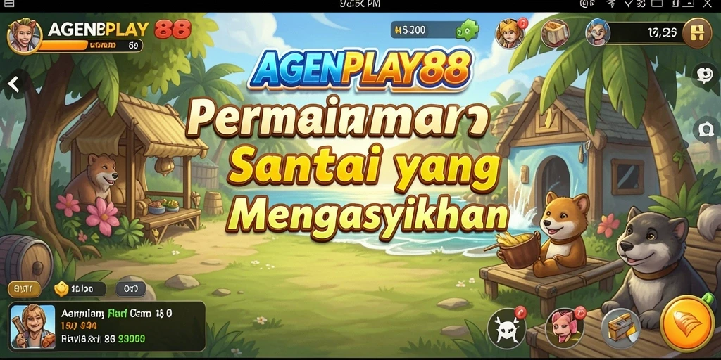Screenshot utama AGENPLAY88 menunjukkan pengalaman bermain yang penuh warna dan seru.