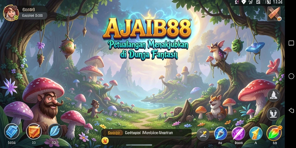 Tampilan gameplay <strong>AJAIB88</strong> di dunia fantasi yang menakjubkan.