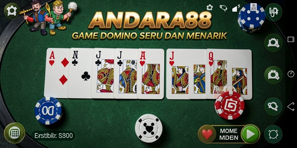 Tangkapan layar utama dari gameplay Domino yang seru.