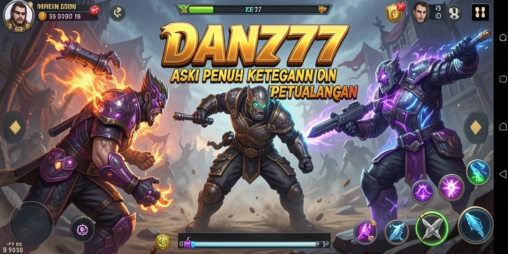 Screenshot menampilkan gameplay mendebarkan dari DAN777.