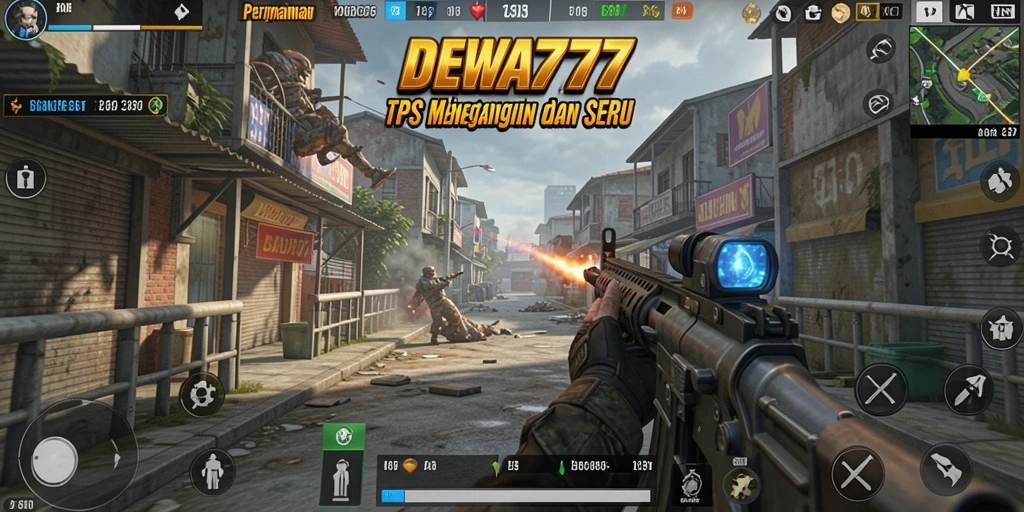 Gameplay intens DEWA777 dengan aksi tembak-menembak yang seru.