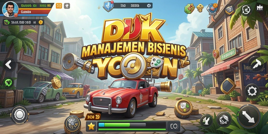 Tampilan menarik dari gameplay DKK yang dinamis dalam dunia Tycoon.