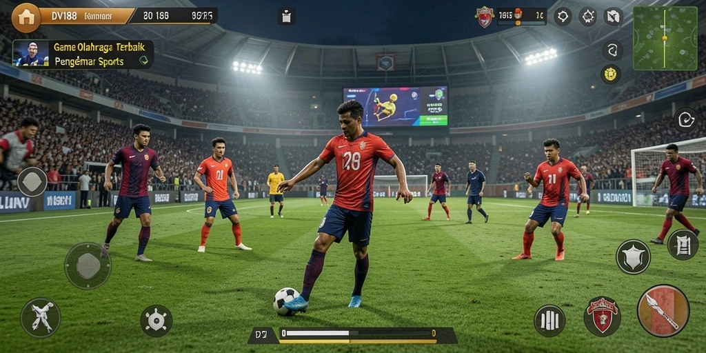 Screenshot gameplay DV188 yang menunjukkan aksi seru dalam olahraga.