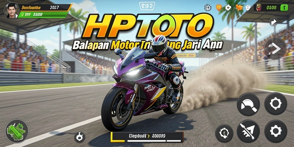 Gameplay balapan motor yang seru dan mendebarkan di HPTOTO.