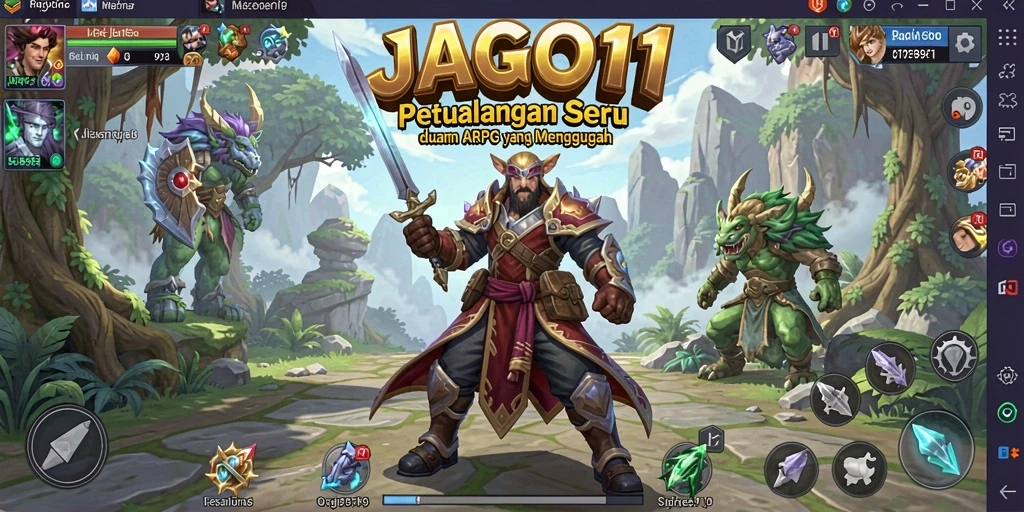 Screenshot JAGO11 menunjukkan aksi seru dalam pertarungan ARPG.