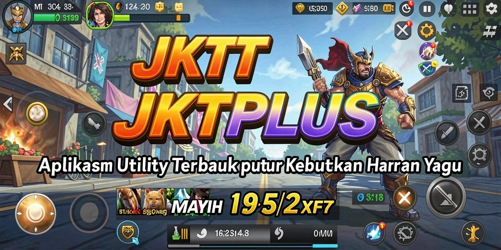 Tampilan antarmuka JKTPLUS yang sederhana dan fungsional.