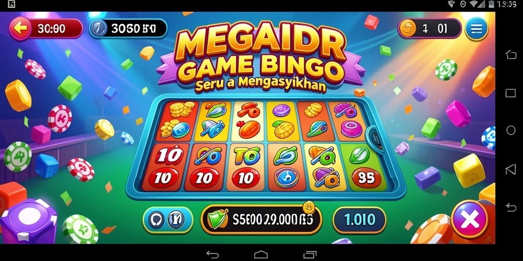 Tampilan gameplay Bingo di MEGAIDR yang seru dan interaktif.