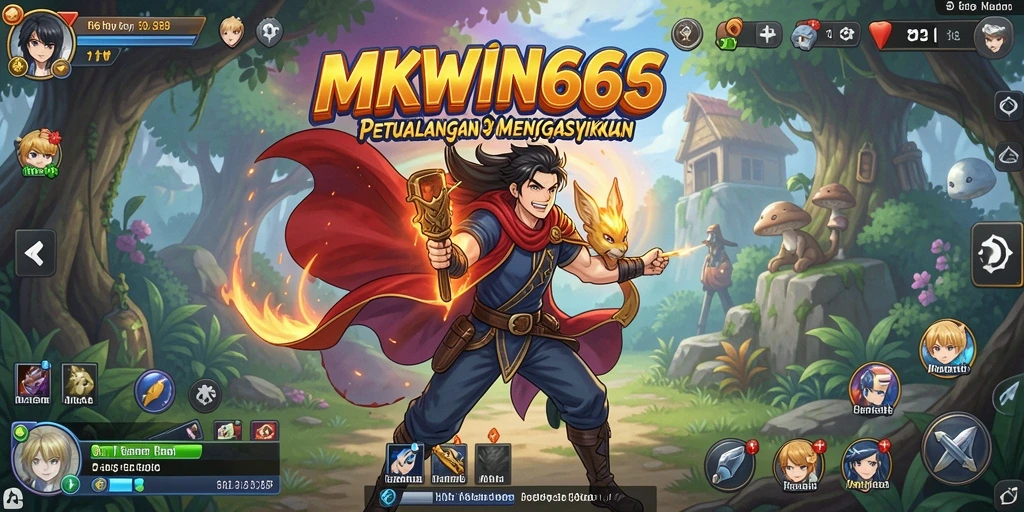 Tampilan gameplay MKWIN666 dengan aksi mengasyikkan karakter anime.