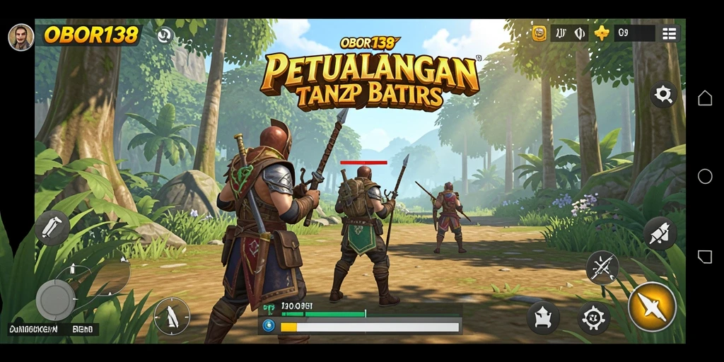 Tampilan gameplay OBOR138 dalam dunia terbuka yang luas dan detail.