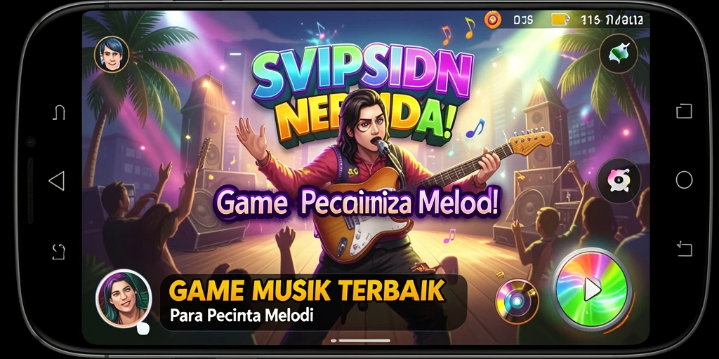 Screenshot gameplay SVIPSIDN yang menampilkan keseruan bermain musik.