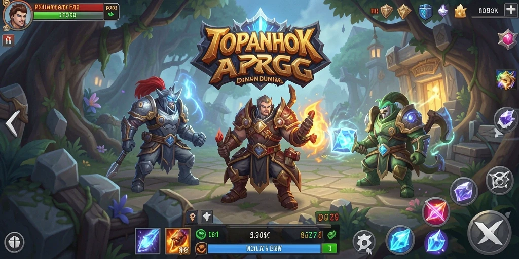 Tampilan gameplay mendebarkan dalam TOPANHOKI yang penuh aksi.